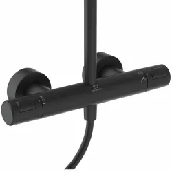 Система душевая Ideal Standard Ceratherm T25+ черная матовая, с термостатом