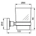 Стакан Ideal Standard IOM матовое стекло