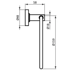Полотенцедержатель Ideal Standard IOM кольцо