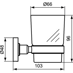 Набор аксессуаров Ideal Standard IOM Black  (РАСПРОДАЖА)