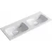 Комплект подвесной тумбы на две чаши Aqwella Accent 122x45 см, белый с умывальником Малага 1220