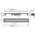 Душевой лоток AlcaPlast Simple APZ10 850 с решеткой и опорами