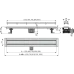 Душевой лоток AlcaPlast APZ13-Double9-550