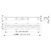 Душевой лоток AlcaPlast APZ8-Simple 850 с решеткой и опорами