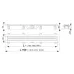 Душевой лоток AlcaPlast APZ9-Simple 750 с решеткой и опорами