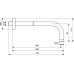 Кронштейн из стены Ideal Standard IDEALRAIN Black