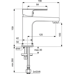 Смеситель Ideal Standart Cerafine D  для раковины