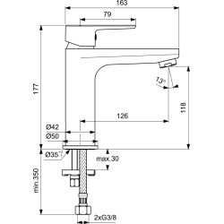 Смеситель Ideal Standart Cerafine O  для раковины