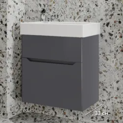 Тумба Raval Brik 55x33 подвесная антрацит