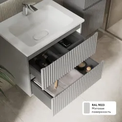 Тумба Raval Coste 60x45 см подвесная Светло-серый
