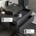 Тумба Raval Decent 80x52 подвесная антрацит