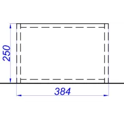 Комплект ножек Aqwella Fargo 1.8x25x38.2 см (ШxВxГ) Черный