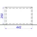 Комплект ножек Aqwella Fargo 1.8x25x44 см (ШxВxГ) Черный