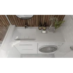 Тумба под стиральную машину Raval Forte 120x48, напольная левая