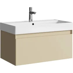 Подвесная тумба Aqwella Geometria 81x45x48 см (ШxВxГ) Бежевый