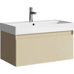 Подвесная тумба Aqwella Geometria 81x45x48 см (ШxВxГ) Бежевый
