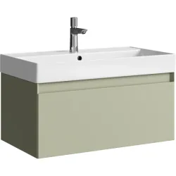 Подвесная тумба Aqwella Geometria 81x45x48 см (ШxВxГ) Зелёный