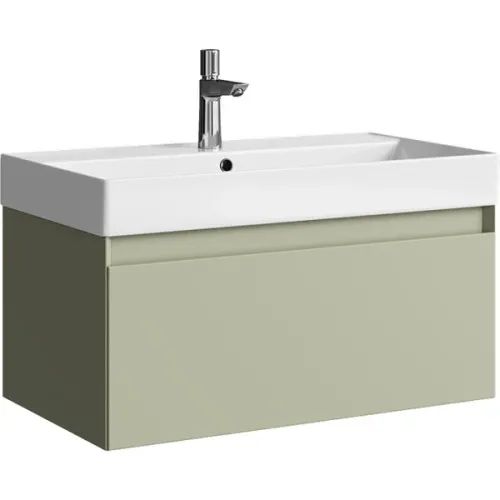 Подвесная тумба Aqwella Geometria 81x45x48 см (ШxВxГ) Зелёный
