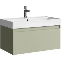 Подвесная тумба Aqwella Geometria 81x45x48 см (ШxВxГ) Зелёный