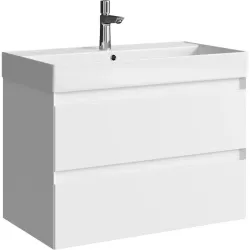 Подвесная тумба Aqwella Geometria 81x62.5x48 см (ШxВxГ) Белый