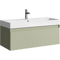 Подвесная тумба Aqwella Geometria 100x45x45 см (ШxВxГ) Зелёный
