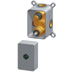 Внуренняя часть термостатического настенного смесителя, с 3 выходами INT 600 3NO