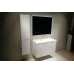 Зеркало Raval Kvadro 100x80 (ШxВ) с подсветкой и часами