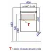 Комплект подвесной тумбы Aqwella Leon 40x22 см, дерево светлое с умывальником UNAM 220 (не становится донный клапан)