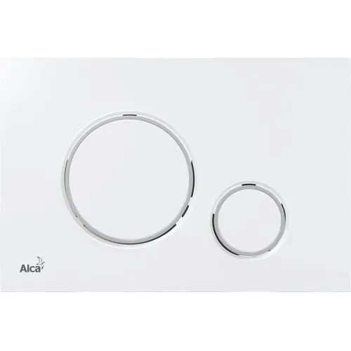 Кнопка управления Alcaplast (белая/хром)