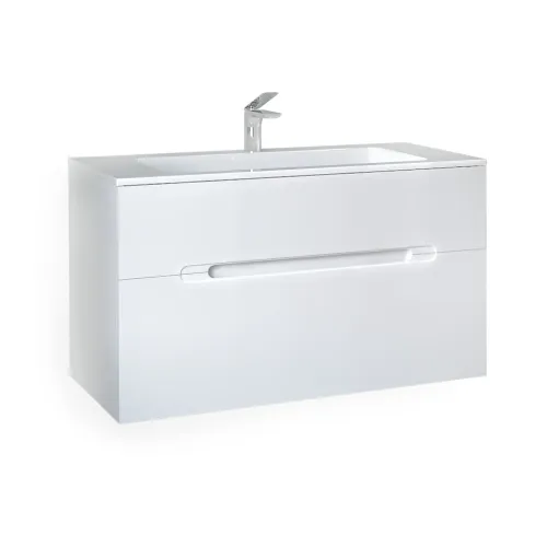 Тумба Jorno Modul 100x45 подвесная белая