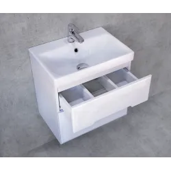 Тумба Jorno Moduo Slim 50x35 подвесная белая