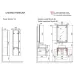 Тумба Raval Morelle 60x50 подвесная белая/охра