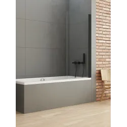 Шторка на ванну New Trendy NEW SOLEO BLACK 90x140