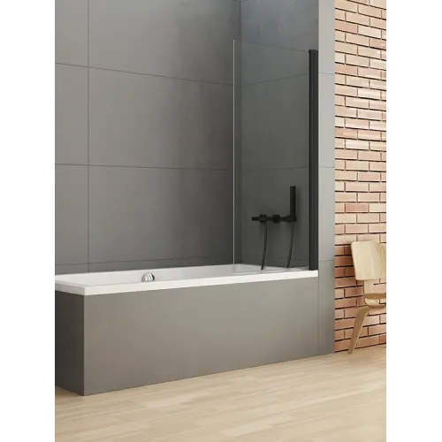 Шторка на ванну New Trendy NEW SOLEO BLACK 90x140
