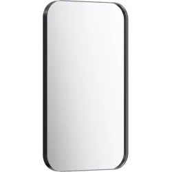 Зеркало в металлической раме Aqwella RM 50x90x4 см (ШxВxГ) Черный