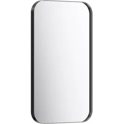 Зеркало в металлической раме Aqwella RM 50x90x4 см (ШxВxГ) Черный