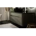 Тумба Jorno Shine 100x50 подвесная антрацит, с подсветкой