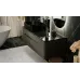 Тумба Jorno Shine 120x50 подвесная антрацит, с подсветкой