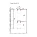 Пенал Raval Wector / Statik  150x33 подвесной белый