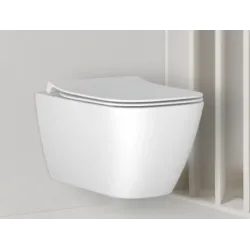 Подвесной унитаз Ideal Standard i.life B с технологией RimLS+ с тонким сиденьем Soft-close
