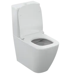 Напольный безободковый пристенный унитаз Ideal Standard i.life S с бачком и крышкой Soft-close