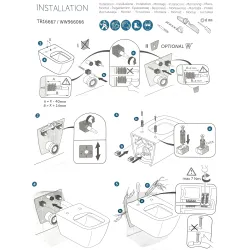Крепление скрытого монтажа TOP FIXATION system EasyFix+TM (для унитазов i.life) (старый арт. WW966066)