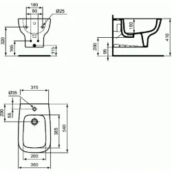 Крепеж для скрытого монтажа унитазов Ideal Standard