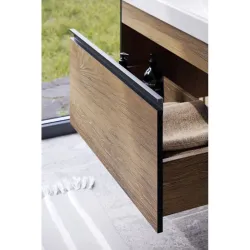 Подвесная тумба Aqwella Urban 76.5x46x44 см (ШxВxГ) Дерево темное