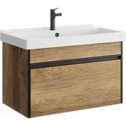 Подвесная тумба Aqwella Urban 76.5x46x44 см (ШxВxГ) Дерево темное