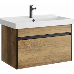 Подвесная тумба Aqwella Urban 76.5x46x44 см (ШxВxГ) Дерево темное