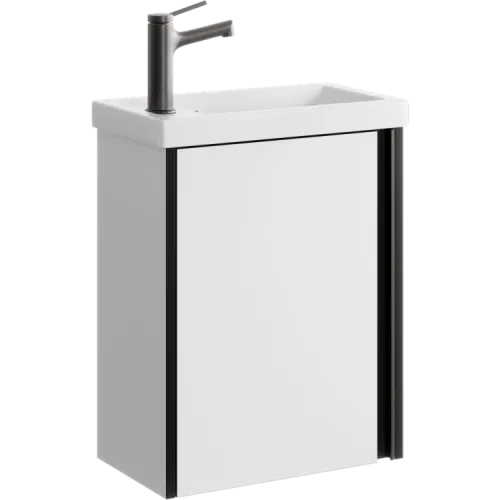 Комплект подвесной тумбы Aqwella Urban 45x25 см, ,белый  с умывальником Фостер 45
