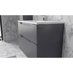 Тумба Raval Wector 90x45 подвесная белая