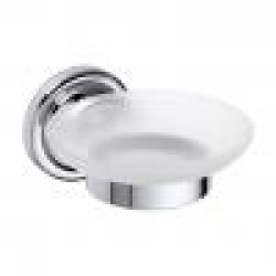 Мыльница RETRO стеклянная 11х65х138мм,хром