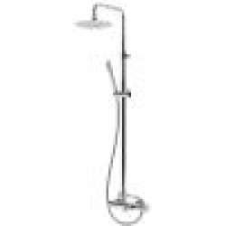 Душевая система с наливом на ванну и верхней лейкой из латуни Ø300 мм Leaf 167 283 1CR Chrome